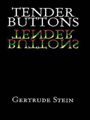 cover image of Tender Buttons